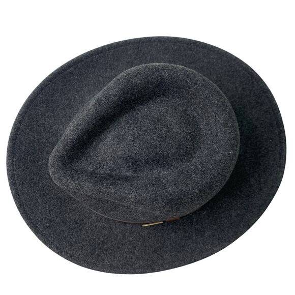 Pendleton 100% Pure Virgin Wool Mens Gray Brown Fedora Western Indiana Jones - Picture 9 of 10